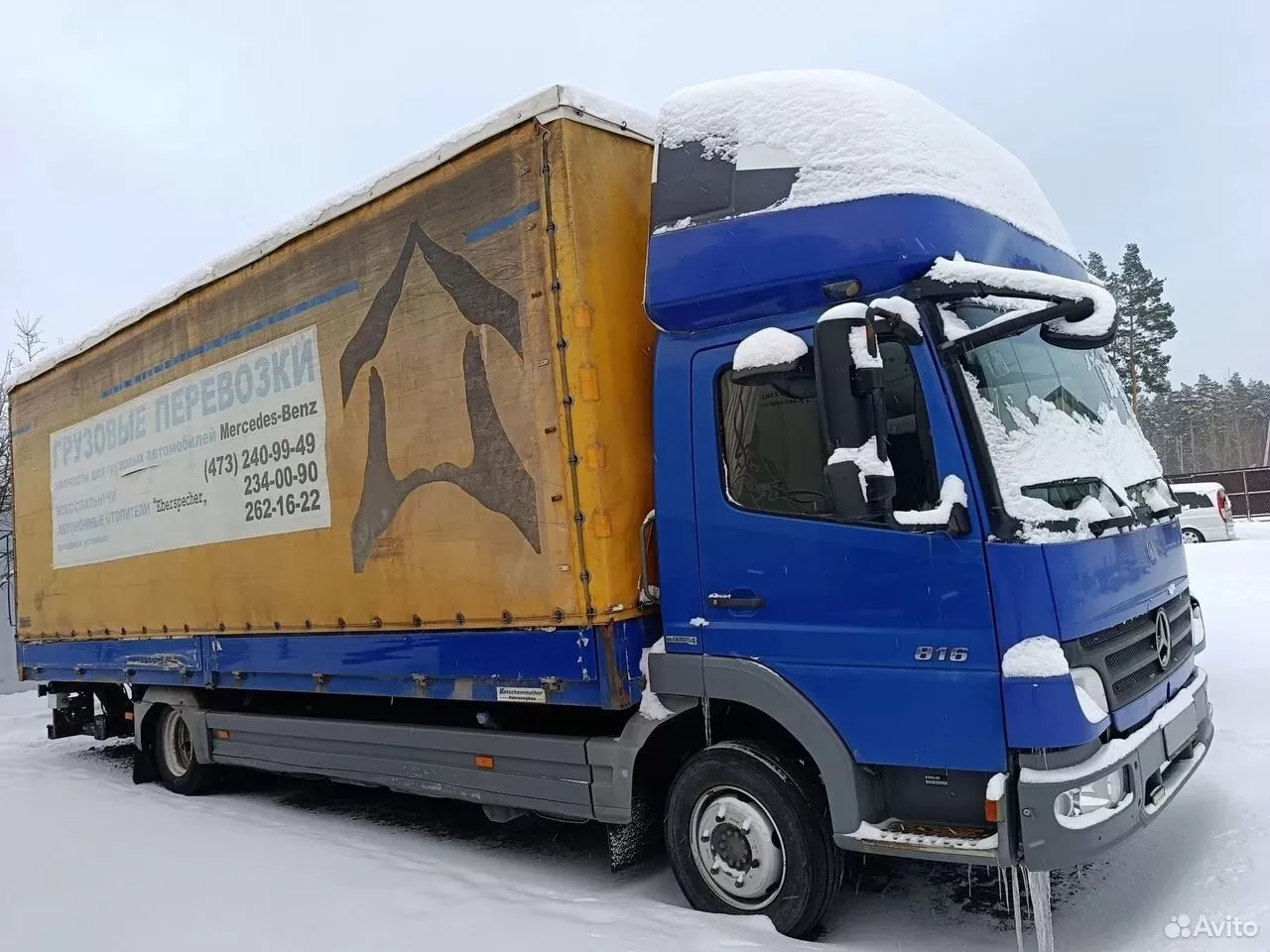 Тентованный грузовик 43 м³ Mercedes-Benz Atego 816, 2008 Тентованный грузовик 43 м³ Mercedes-Benz Atego 816, 2008