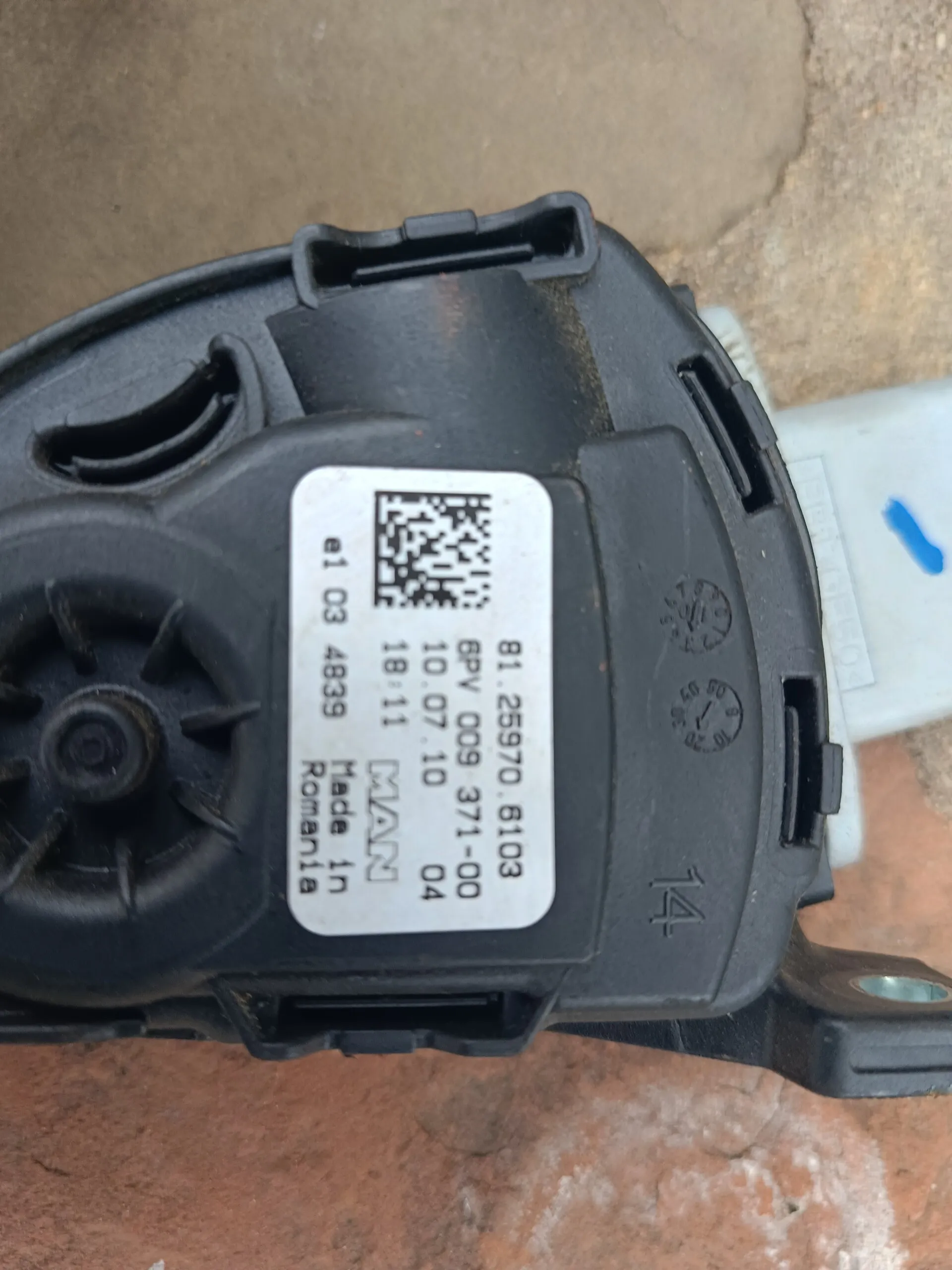 Педаль акселератора MAN TGA/TGL/TGM/TGS/TGX 81.25970-6103