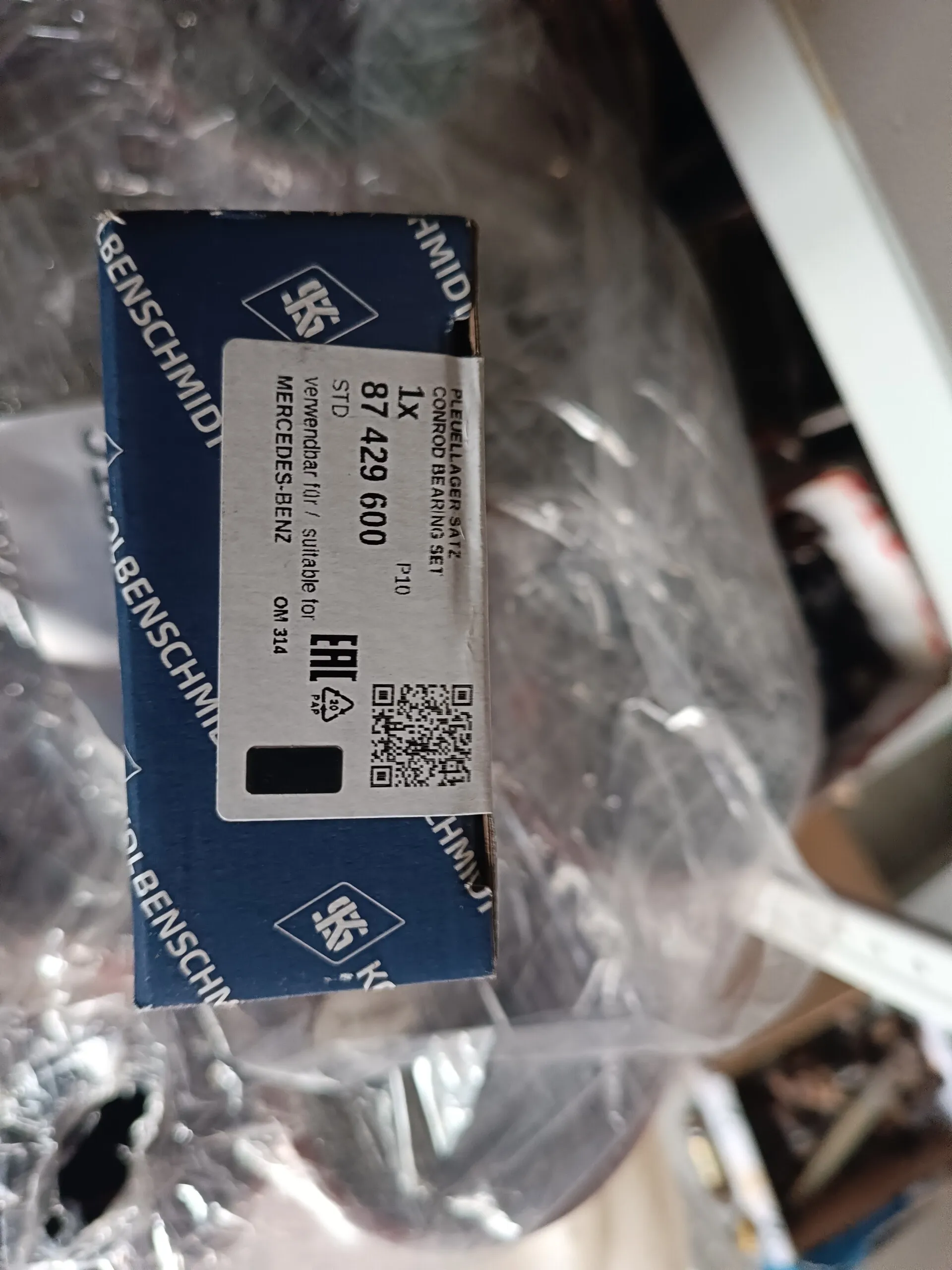87 429 600 вкладыши шатунные STD OM314/OM364LA 87 429 600 вкладыши шатунные STD OM314/OM364LA