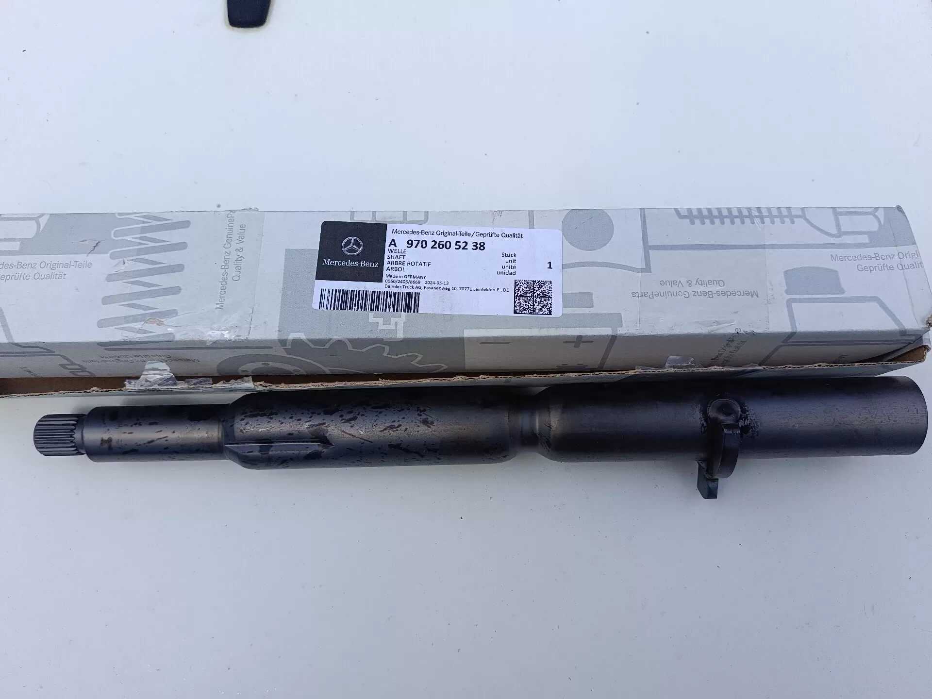 A9702605238 вал переключения КПП Мерседес-Бенц Атего A9702605238 вал переключения КПП Мерседес-Бенц Атего