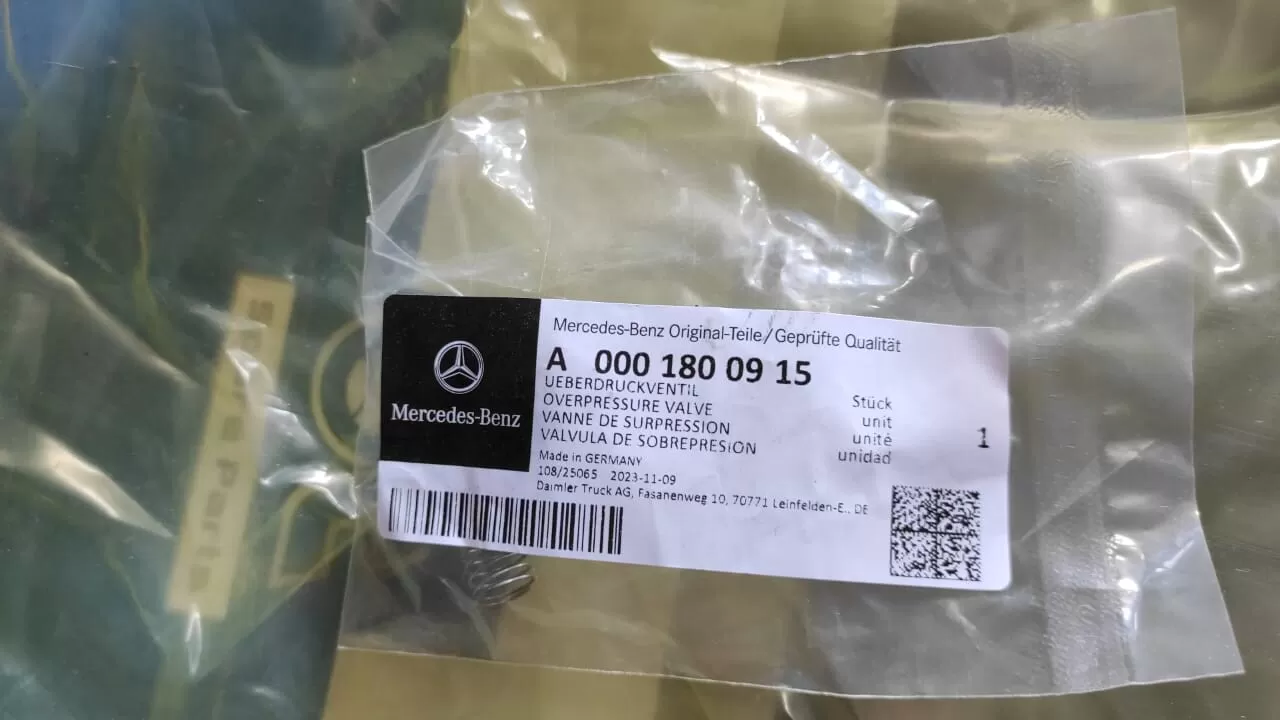 0001800915 клапан избыточного давления 0001800915 клапан избыточного давления