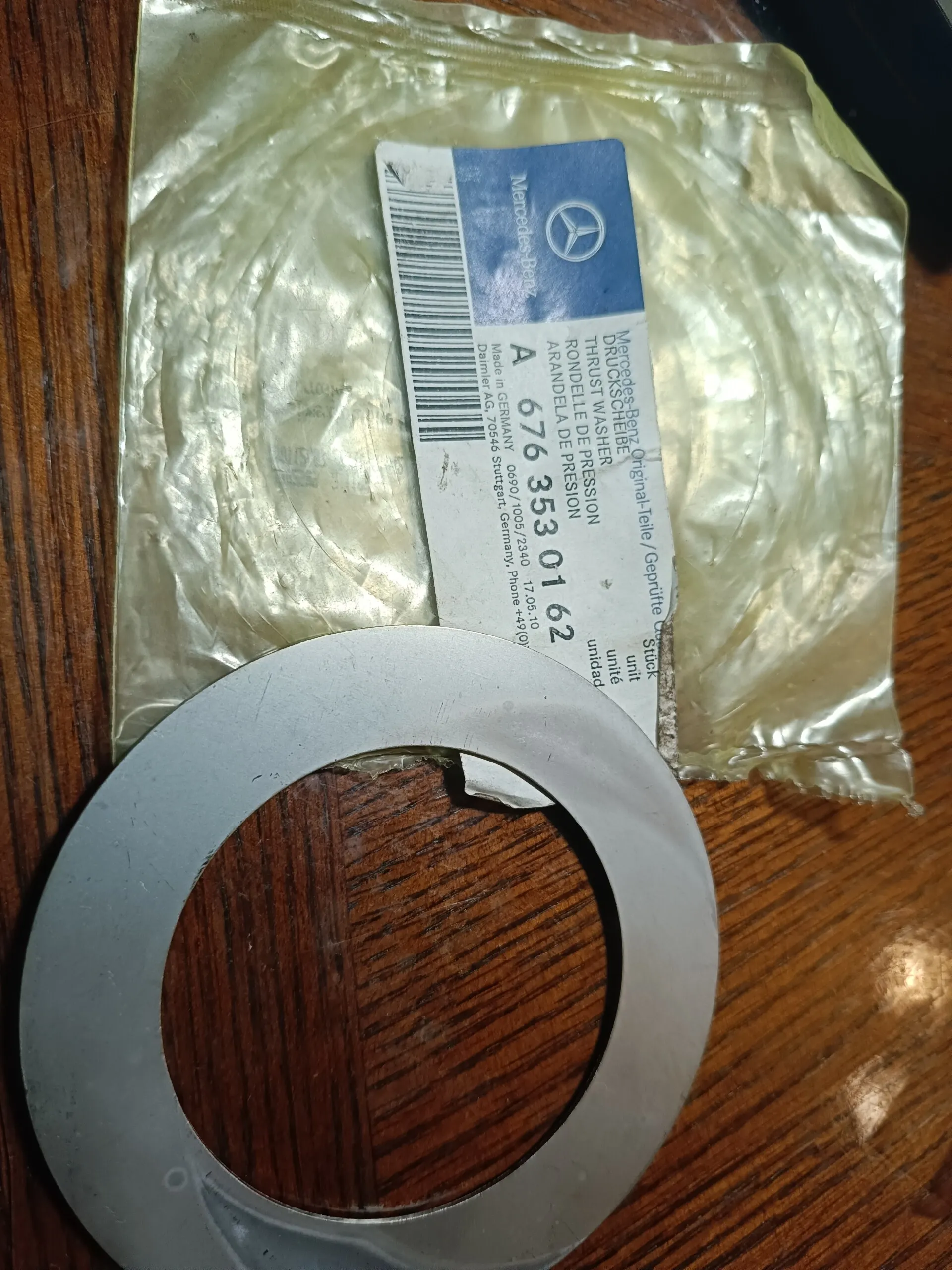 A6763530162    шайба редуктора HL2